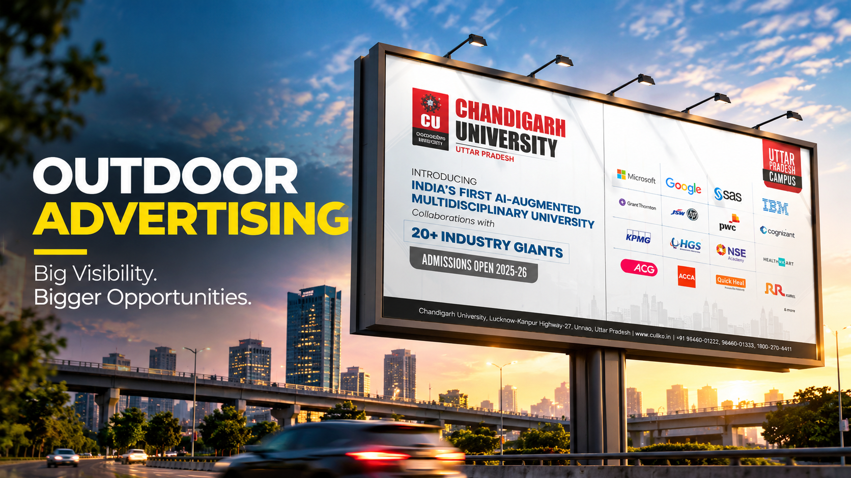 Hoarding and billboard campaign design